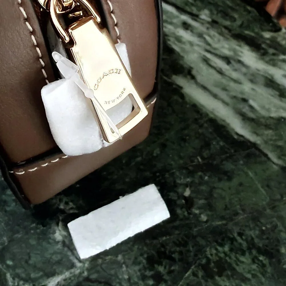 NWT Coach Mini Serena Signature Canvas Metallic Star Snowflake Bag - Picture 14 of 16